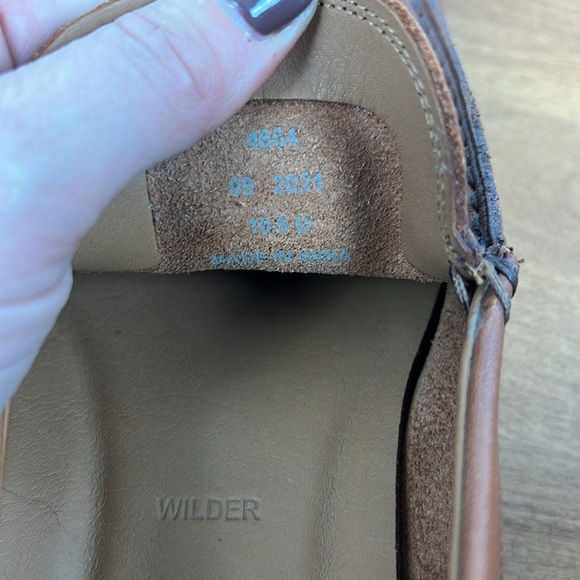 Allen Edmonds brown leather Wilder loafers men’s 10.5 D like new EUC